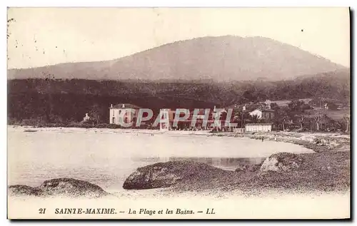 Cartes postales Sainte Maxime La Plage et les Bains