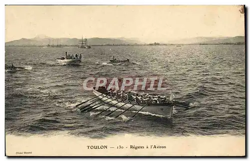 Ansichtskarte AK Toulon Regates a l&#39Aviron Bateau