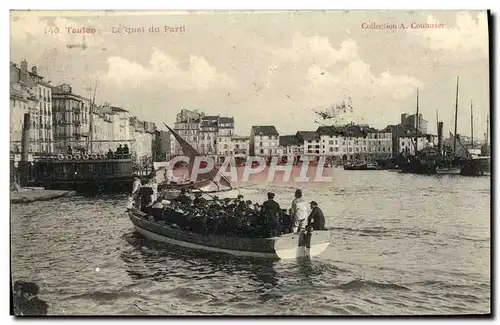 Ansichtskarte AK Toulon Le Quai du Parti Bateau