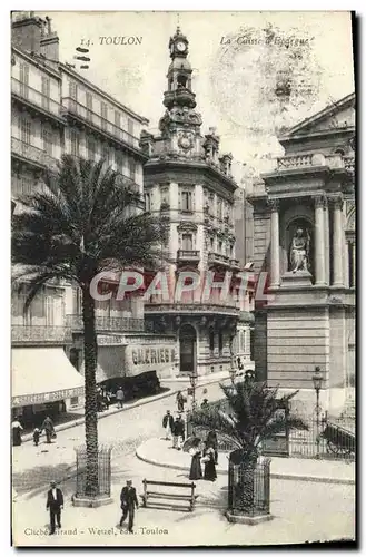 Cartes postales Toulon La Caisse d'Epargne