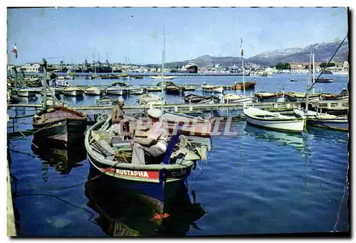 Moderne Karte Toulon Le port Pecheurs Bateau Mustapha