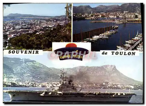 Cartes postales moderne Souvenir de Toulon Bateau Porte Avions