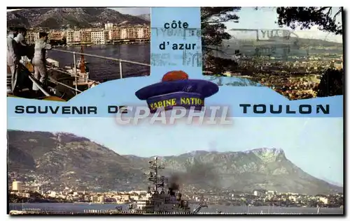 Cartes postales moderne Souvenir de Toulon Bateau Porte Avions