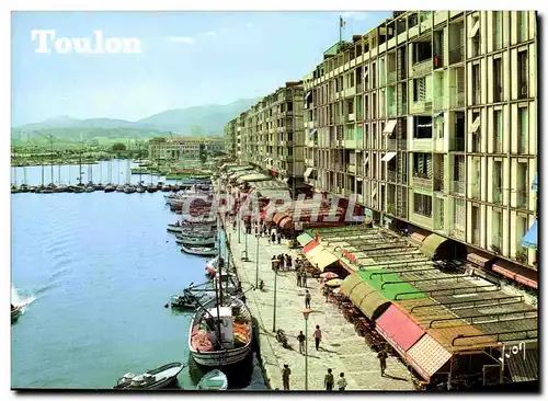 Moderne Karte Toulon Quais de Sinse et de Stalingrad