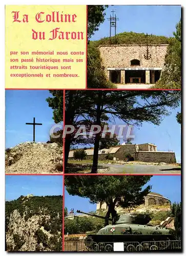 Cartes postales moderne Toulon et ses jolis sites La Colline du Faron Tabnk Char d&#39assaut