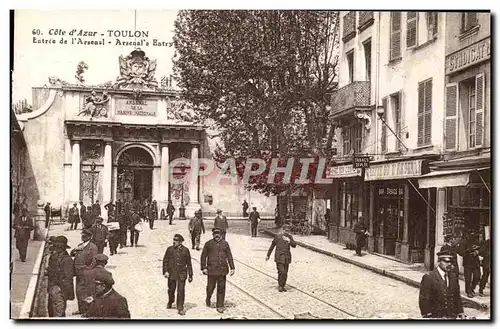 Cartes postales Toulon entree de l'arsenal