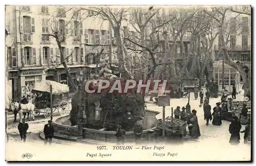 Cartes postales Toulon Place Puget