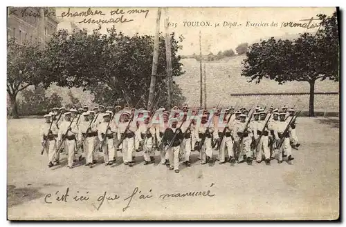 Cartes postales Toulon Depot Exercice Militaria