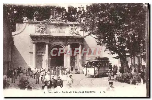 Cartes postales Toulon Porte de l'Arsenal Maritime