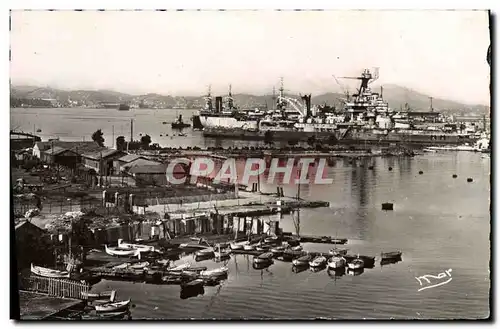 Cartes postales moderne Toulon sur Mer Le Petit rang Bateaux