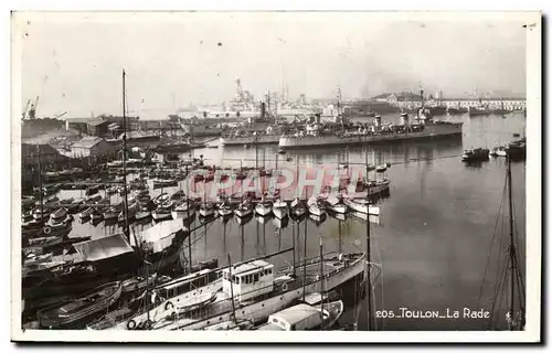 Cartes postales moderne Toulon La Rade Bateaux