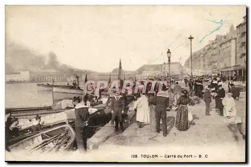 Cartes postales Toulon Carre du Port Bateau