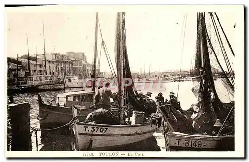 Ansichtskarte AK Toulon Le Port Bateaux de peche