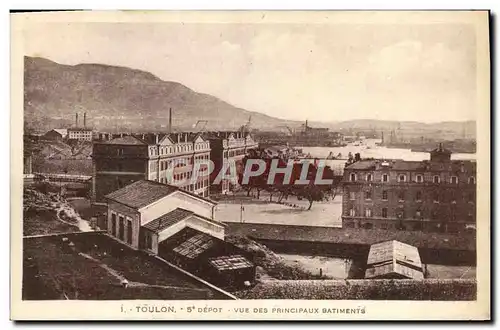 Cartes postales Toulon 5eme Depot Vue des Principaux Batiments Militaria