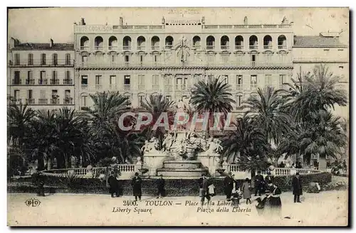 Cartes postales Toulon Place de la Liberte Thos Cook