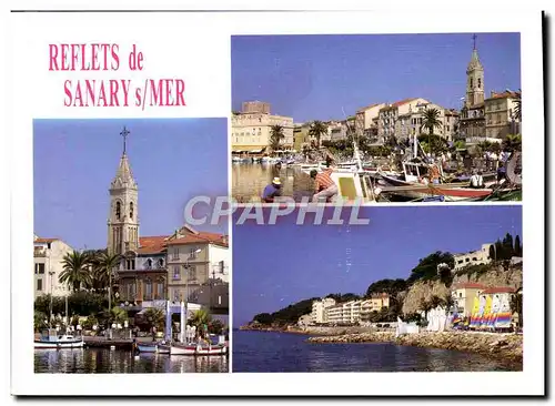 Cartes postales moderne Souvenir de Sanary sur Mer (carte toilee)