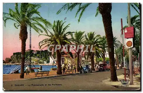 Cartes postales Sanary La Promeande et les Palmiers