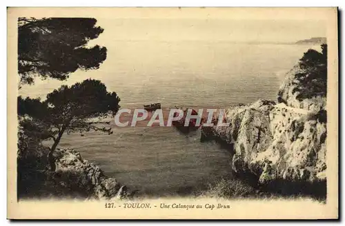 Ansichtskarte AK Toulon Une Calanque au Cap Brun