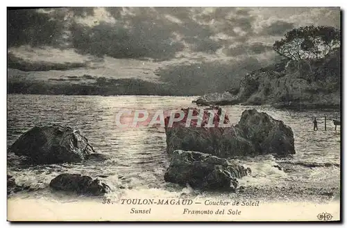 Cartes postales Toulon Magaud Coucher de Soleil