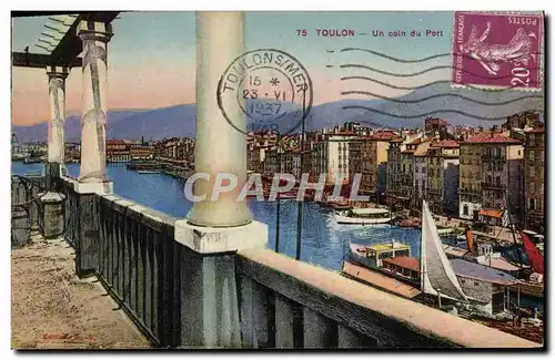 Cartes postales Toulon Un coin du Port Bateaux