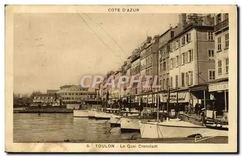 Cartes postales Toulon Le Quai Cronstadt