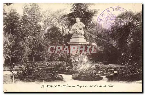 Ansichtskarte AK Toulon Statue de Puget au Jardin de la Ville