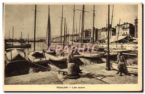 Cartes postales Toulon Les Quais Bateaux