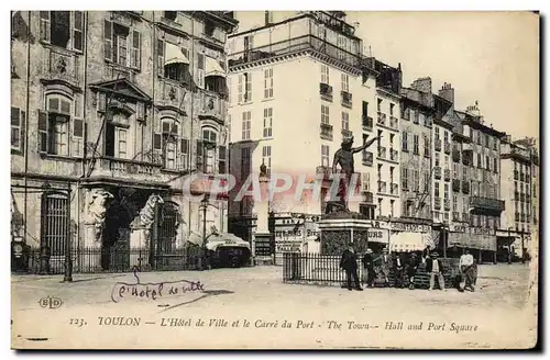 Cartes postales Toulon L&#39Hotel de Ville et le Carre du Port