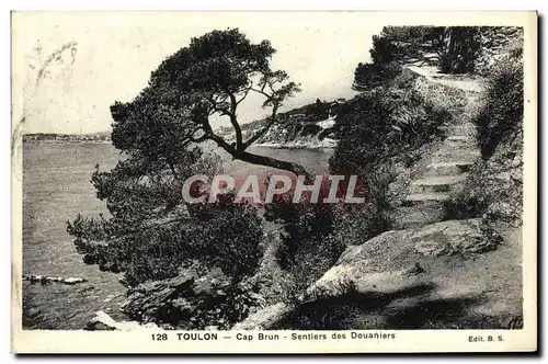 Cartes postales Toulon Cap Brun Sentiers des Douaniers