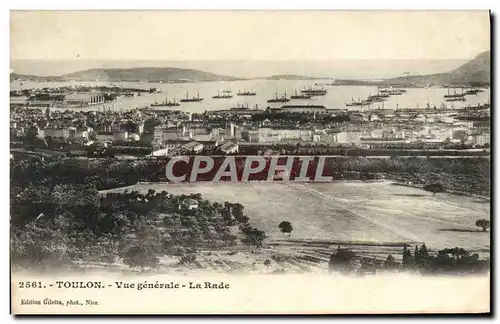 Cartes postales Toulon Vue Generale La Rade