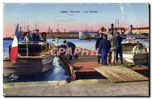 Ansichtskarte AK Toulon Les Vedettes Bateaux Marins