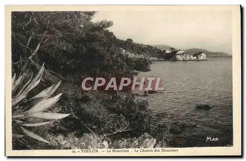 Cartes postales Toulon Le Mourillon Le Chemin de Douaniers