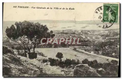 Cartes postales Toulon Vue Generale de la Ville et la Rade