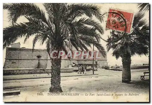 Ansichtskarte AK Toulon Mourillon Le Fort Saint Louis a tarvers les Palmiers