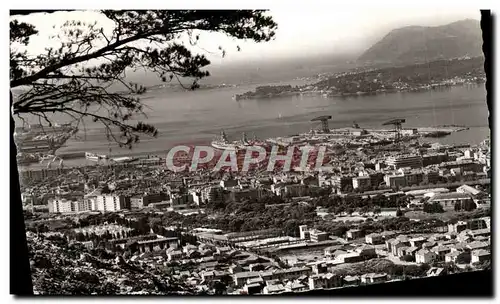 Cartes postales moderne Toulon Vue generale sur la et la rade Bateaux