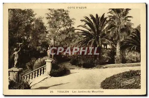 Cartes postales Toulon Les Jardins du Mourillon