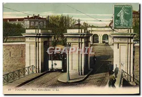 Cartes postales Toulon Porte Notre Dame Tramway