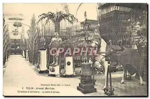 Ansichtskarte AK Toulon L&#39Arsenal Maritime Direction d&#39Artillerie La Salle d&#39Armes Militaria