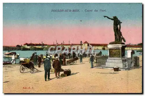 Cartes postales Toulon sur Mer Carre du Port Bateaux