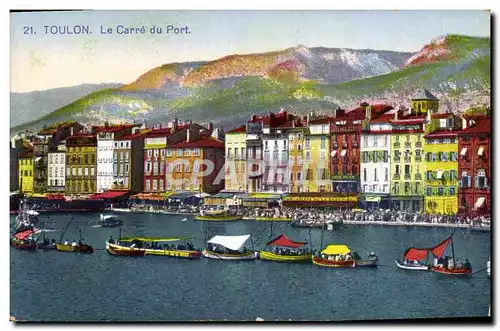 Ansichtskarte AK Toulon Le Carre du Port