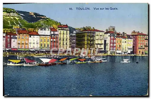 Cartes postales Toulon Vue sur les Quais