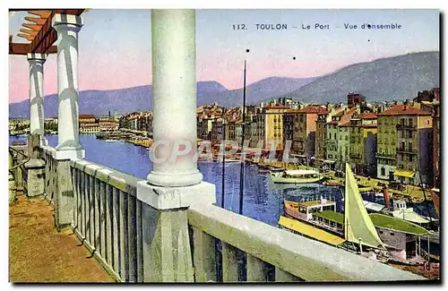 Cartes postales Toulon Le Port Vue d&#39ensemble