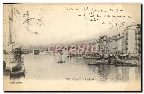 Cartes postales Toulon Le Port Bateaux