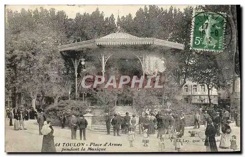 Cartes postales Toulon Place d'Armes Pendant la Muisque