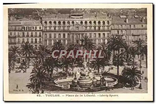 Cartes postales Toulon Place de la Liberte