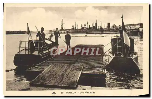 Cartes postales Toulon Les Vedettes Bateaux