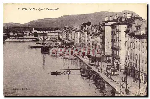 Ansichtskarte AK Toulon Quai Cronstadt