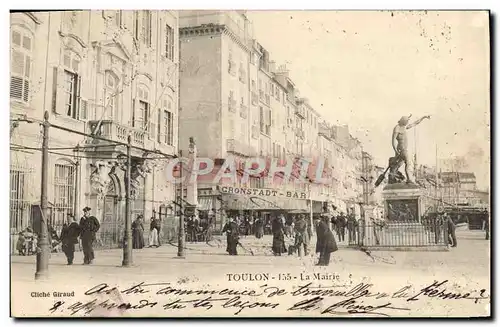 Ansichtskarte AK Toulon La Mairie Cronstadt Bar