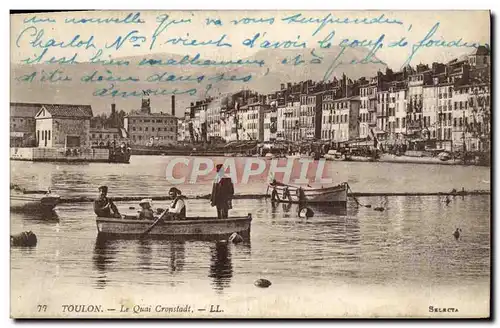 Cartes postales Toulon Le Quai Cronstadt Bateau