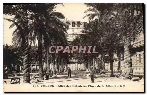 Cartes postales Toulon Allee des Palmiers Place de la Liberte